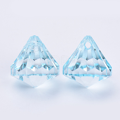 Transparent Acrylic Pendants TACR-Q260-C-V38-1