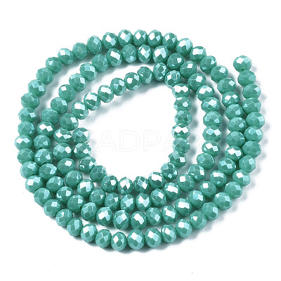 Electroplate Glass Beads Strands EGLA-A034-P2mm-A03-1