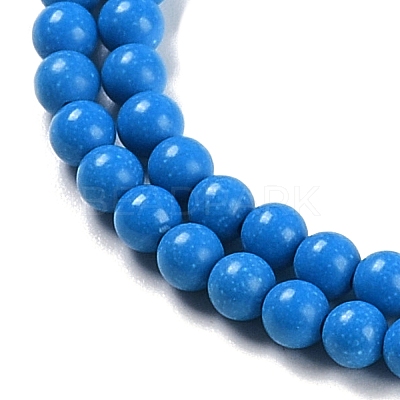 Synthetic Turquoise Beads Strands G-U004-02D-1