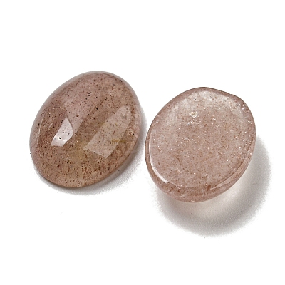 Natural Strawberry Quartz Cabochons G-C115-01A-18-1