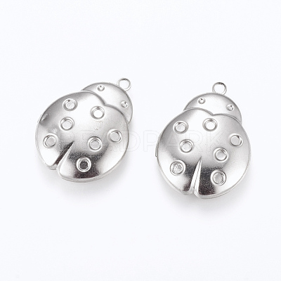 Tarnish Resistant 304 Stainless Steel Pendant Rhinestone Settings STAS-G146-05P-1