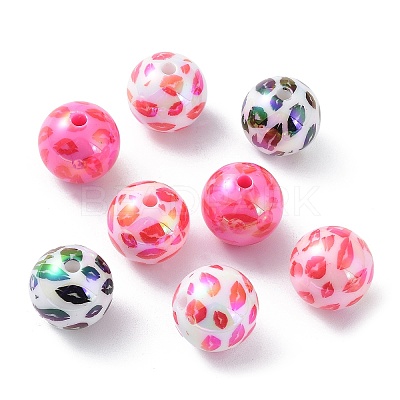 UV Plating Opeque Acrylic Beads X-MACR-K351-22-1