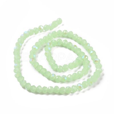 Electroplate Glass Beads Strands EGLA-A034-J4mm-L04-1