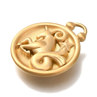 PVD Vacuum Plating 304 Stainless Steel Pendants STAS-S148-30G-10-1