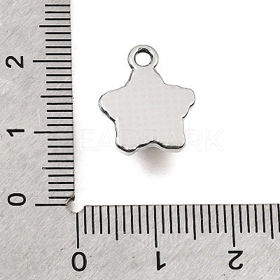 UV Plating Alloy and Glass Pendants GL-CBA6CEF-01P-1