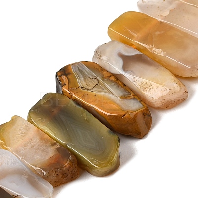 Natural Botswana Agate Beads Strands G-S386-D02-1