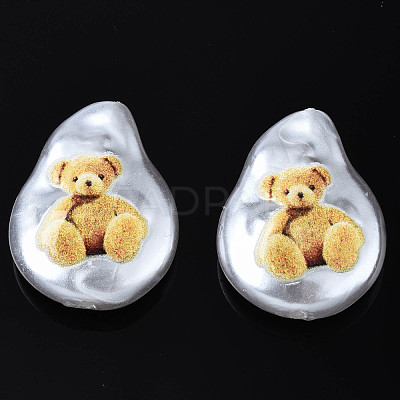 3D Printed ABS Plastic Imitation Pearl Beads KY-S163-422-1