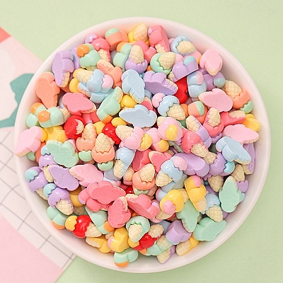 Opaque Resin Decoden Cabochons X-CRES-F030-01K-1
