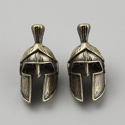 Helmet Brass Beads FIND-WH0436-82A-1