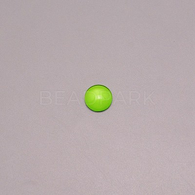 Glass Cabochons LS-GGLA-WH0001-10F-1