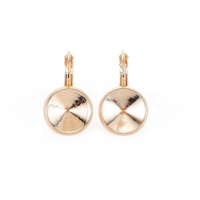 Brass Leverback Earring Findings KK-N186-49-1