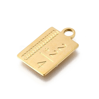 304 Stainless Steel Pendants STAS-F318-09A-G-1