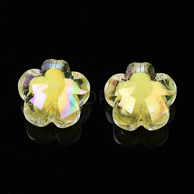 AB Color Transparent Acrylic Beads PACR-S221-009-1