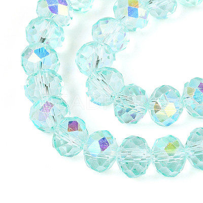 Transparent Glass Beads Strands EGLA-N016-8mm-08-1