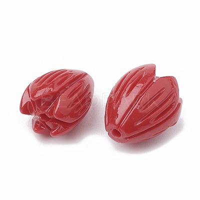 Dyed Synthetic Coral Beads CORA-N002-A-04E-1