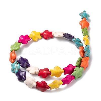 Dyed Synthetic Turquoise Beads Strands G-M152-01-A-1