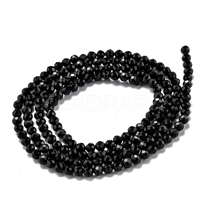 Natural Black Tourmaline Beads Strands LS-G-H266-11B-1