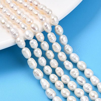 Natural Cultured Freshwater Pearl Beads Strands PEAR-N012-05Y-01-1
