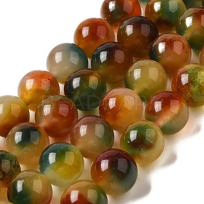 Natural Dyed White Jade Beads Strands G-M402-C04-26-1