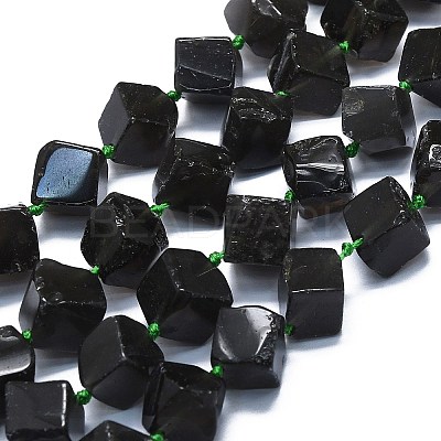 Natural Tektite Beads Strands G-K245-F06-03-1