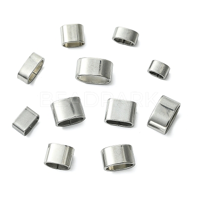 40Pcs 10 Styles 201/304 Stainless Steel Slide Charm STAS-CJ0003-16-1