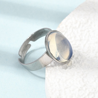 Adjustable 304 Stainless Steel Finger Rings for Women GG-CBA7994-04P-1
