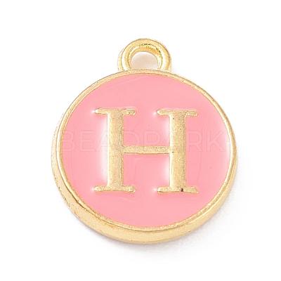 Golden Plated Alloy Enamel Charms ENAM-Q437-14H-1