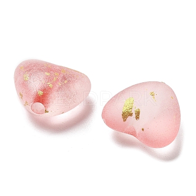 Frosted Transparent Acrylic Beads OACR-F013-06-1