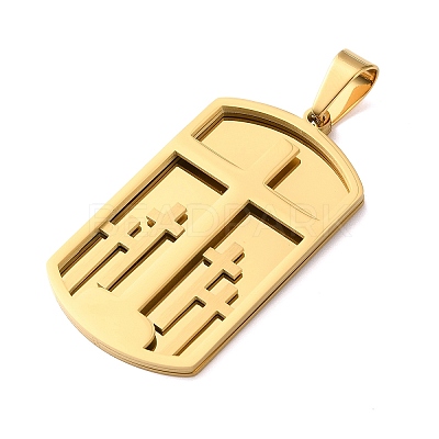 Easter 304 Stainless Steel Pendants STAS-E527-06G-1