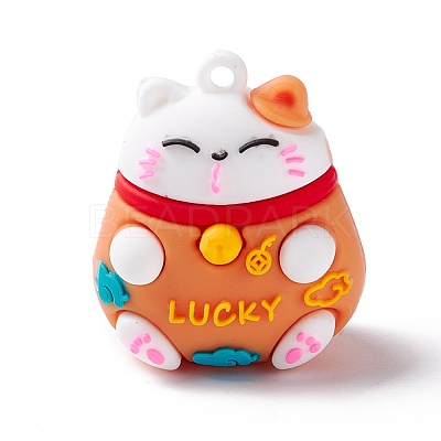 PVC Cartoon Lucky Cat Doll Pendants KY-C008-12A-1