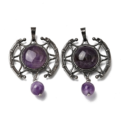 Natural Amethyst Pendants GG-CBA7610-03AS-09-1