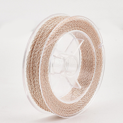 Soldered Brass Coated Iron Rope Chains CH-T002-04RG-1