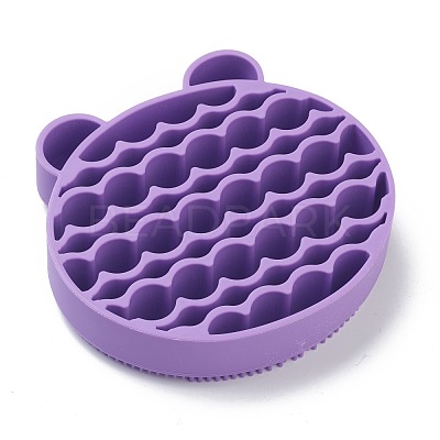 Silicone Makeup Cleaning Brush Scrubber Mat Portable Washing Tool MRMJ-H002-01A-1