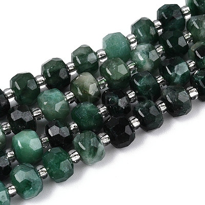 Natural Fuchsite Beads Strands G-T144-A01-07-1