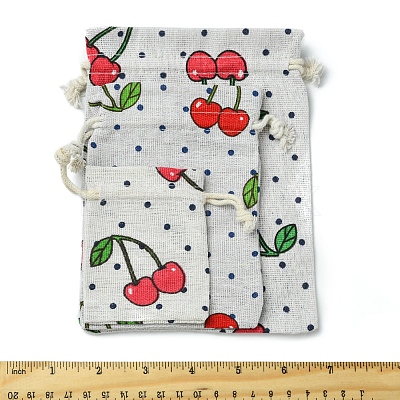 18Pcs 3 Styles Burlap Packing Pouches ABAG-FS0001-10-1