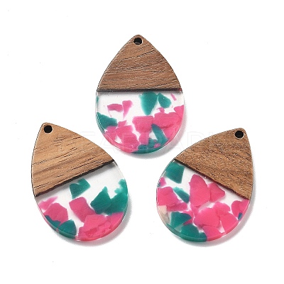 Resin and Walnut Pendants LS-FIND-R051-15D-1