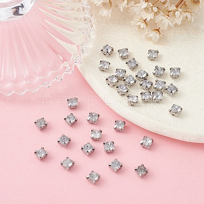 Square Sew on Rhinestone FIND-YW0003-10F-1