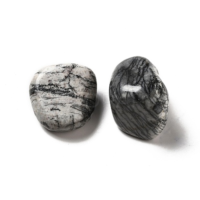 Natural Black Netstone Beads G-G979-A21-1
