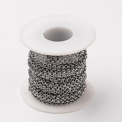 Tarnish Resistant 304 Stainless Steel Rolo Chains CHS-L015-51-1