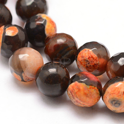 Natural Fire Crackle Agate Bead Strands G-K166-06F-8mm-06-1