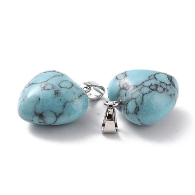 Synthetic Turquoise Pendants G-I311-A33-1
