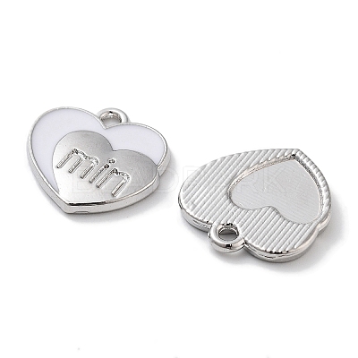 Rack Plating Alloy Enamel Pendants PALLOY-F311-10P-1