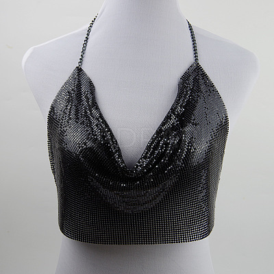 Alloy Aluminum Vest Sequin Halterneck Tops FS-WG449EE-04-1