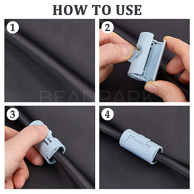 ABS Plastic Bed Sheet Grippers AJEW-WH0886-53A-1