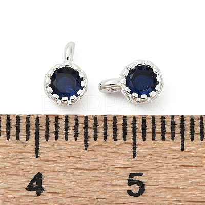 Brass Pave Cubic Zirconia Pendants KK-H204-03S-02-1