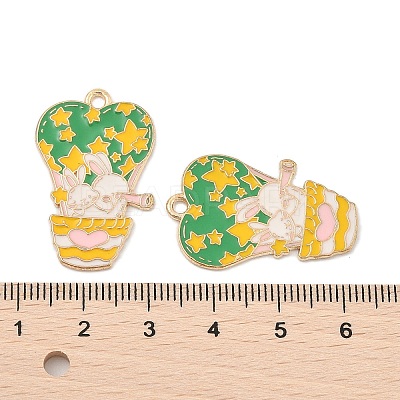 Animal Forest Theme Zinc Alloy Enamel Pendants FIND-Z065-01G-1
