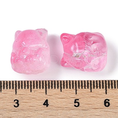 Transparent Spray Paint Glass Beads X1-GLAA-H035-01-1