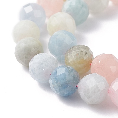 Natural Morganite Beads Strands X-G-S345-10mm-012-1