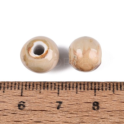 Vintage Handmade Porcelain Beads PORC-Q006-13A-37-1