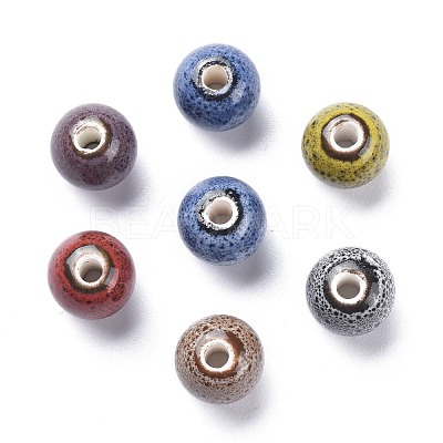 Handmade Fancy Antique Glazed Porcelain Beads PORC-R403-M2-1